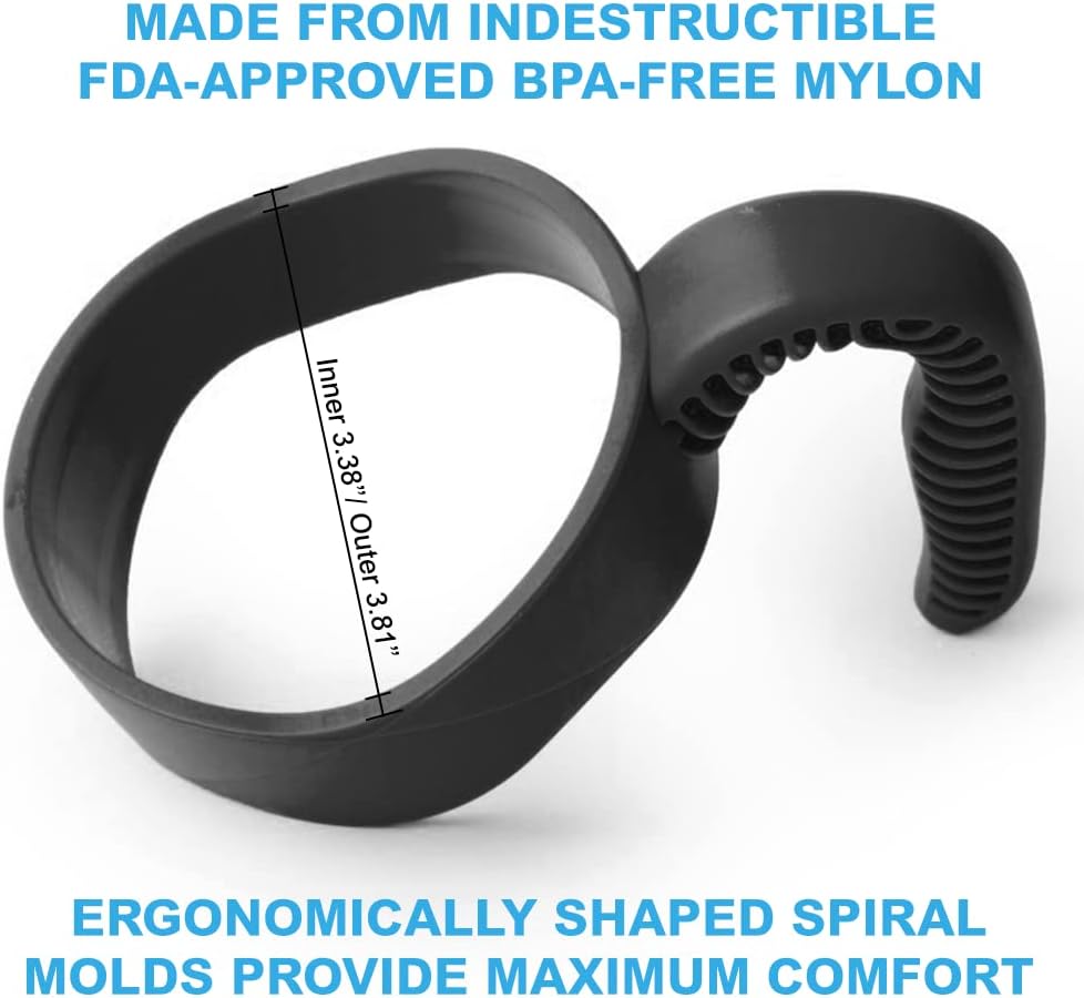 Color red Hyturtle 1Pcs Stylish and Functional Black Tumbler Handle Fits Only For 20 OZ YETI Tumbler - Secure Grip, Lightweight, Dishwasher Safe - Ideal for Travel and Outdoor Activities - BPA Free